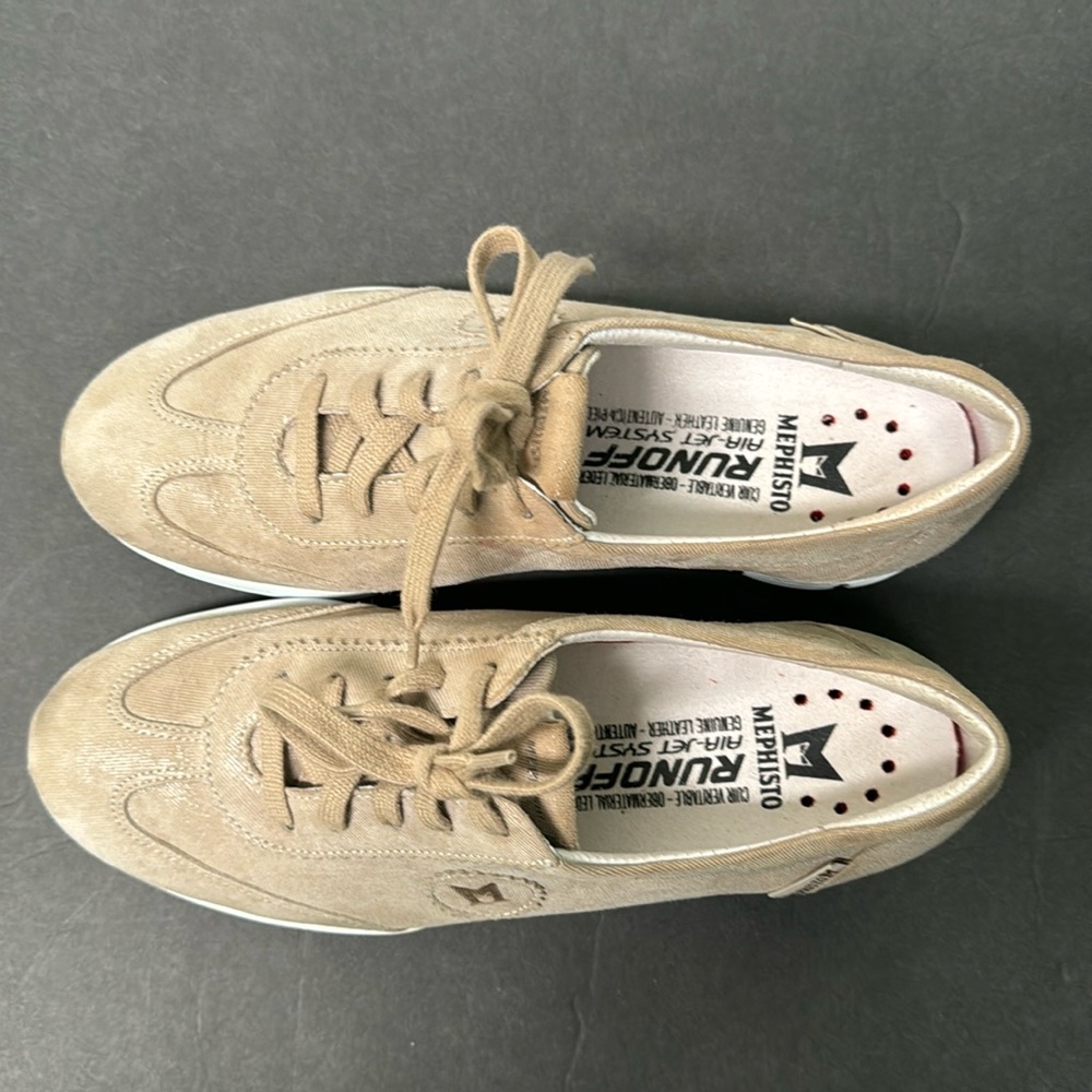 Women’s Mephisto Yael Leather Sneakers Size 7 - Picture 11 of 16
